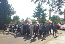 مراسم بزرگداشت شهداي مظلوم حمله تروريستي به حرم مطهر حضرت احمد بن موسي الكاظم شاهچراغ عليه السلام 